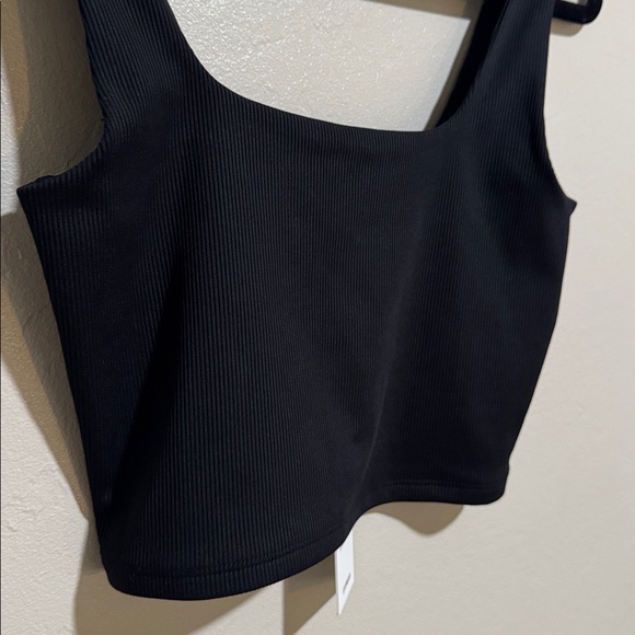 Express Black Ribbed Tank Top size small - Picture 2 of 8